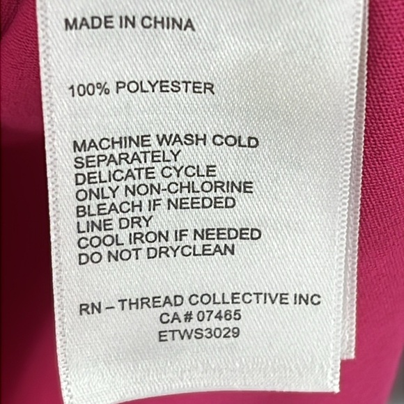 Ellen Tracy Women’s Blouse Top Sz S Pink Textured Polyester L/S Roll-Tabs EUC - Picture 7 of 9